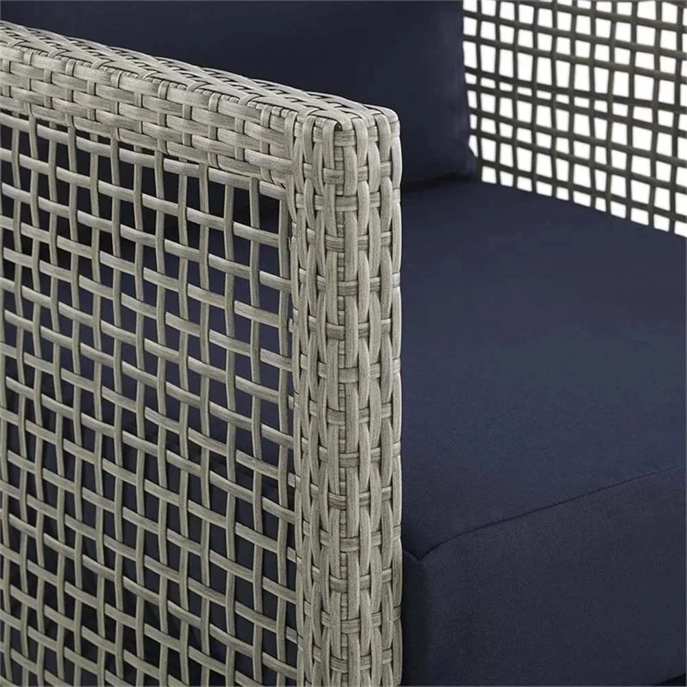 Afuera Living Wicker Patio Loveseat, Gray - 52in W x 32in D - Image 14 Afuera Living Wicker Patio Loveseat, Gray - 52in W x 32in D - Image 14