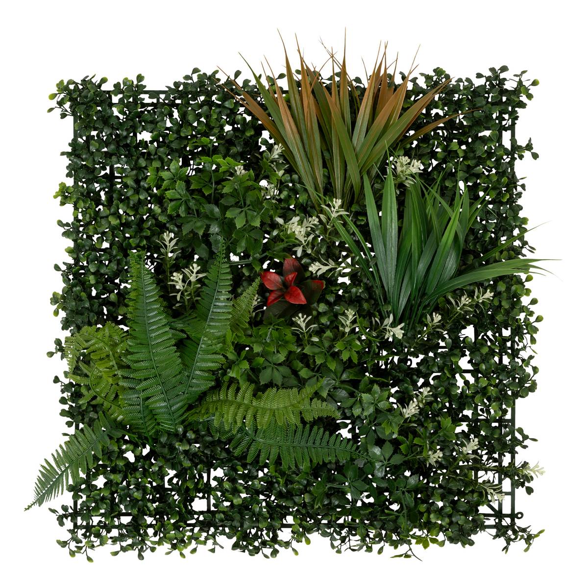 Tropical plant square "Izy" Green, 50x50 cm