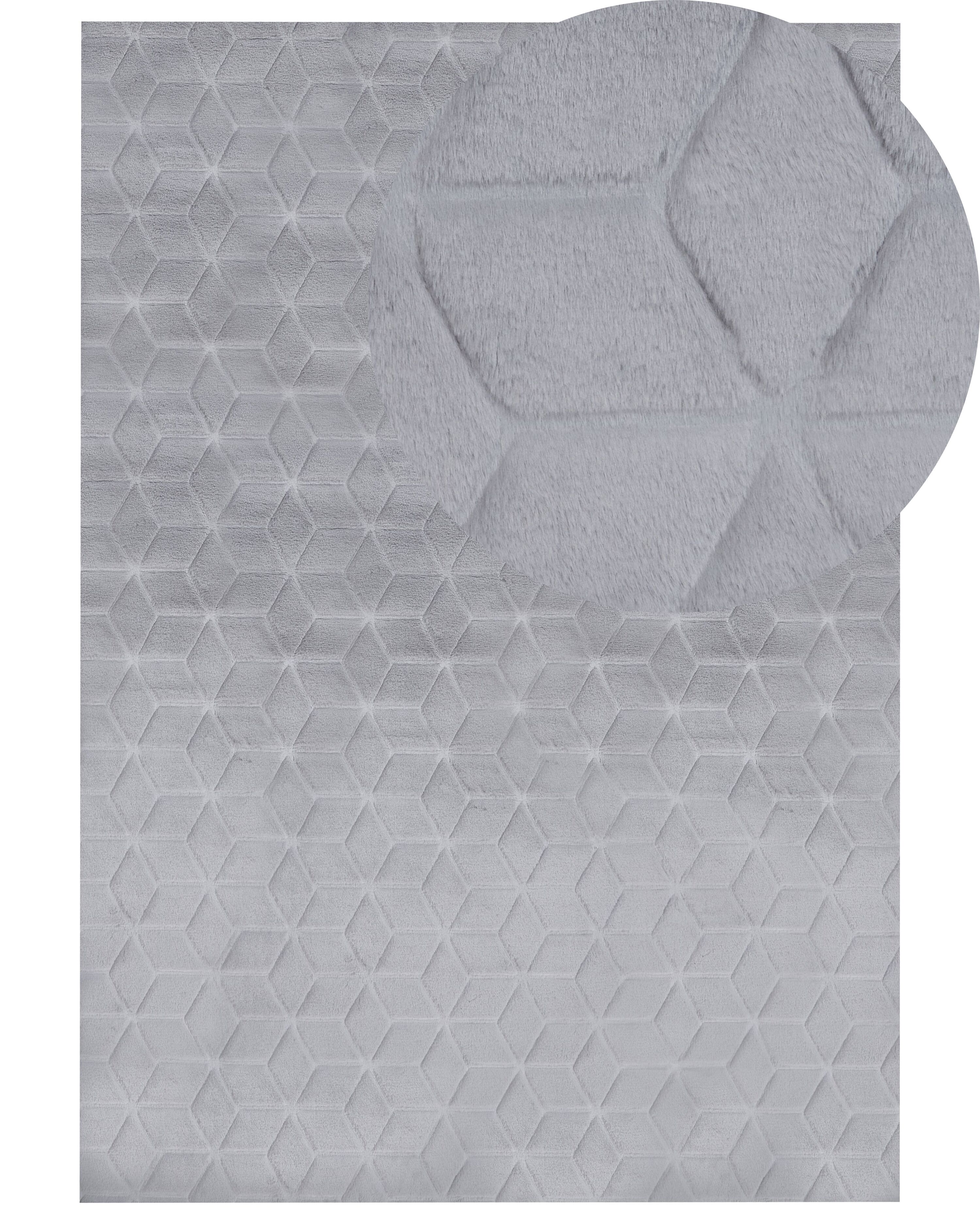 Faux Fur Rug THATTA Grey 160 x 230 cm