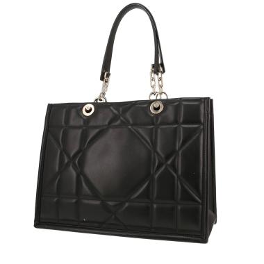 Dior Essential shopping bag in black leather cannage1:1High-quality replica