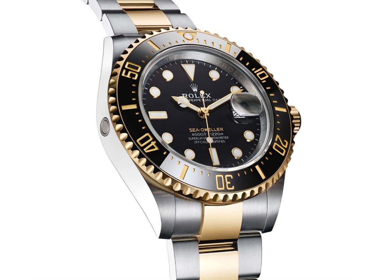 Rolex Sea-Dweller Two Tone Black Dial 126603-0001 Oyster Replica - Top club