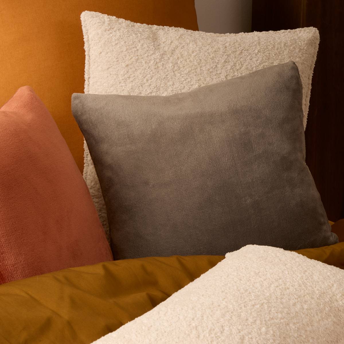 Cushion "Ollis" dark grey, 38x38 cm