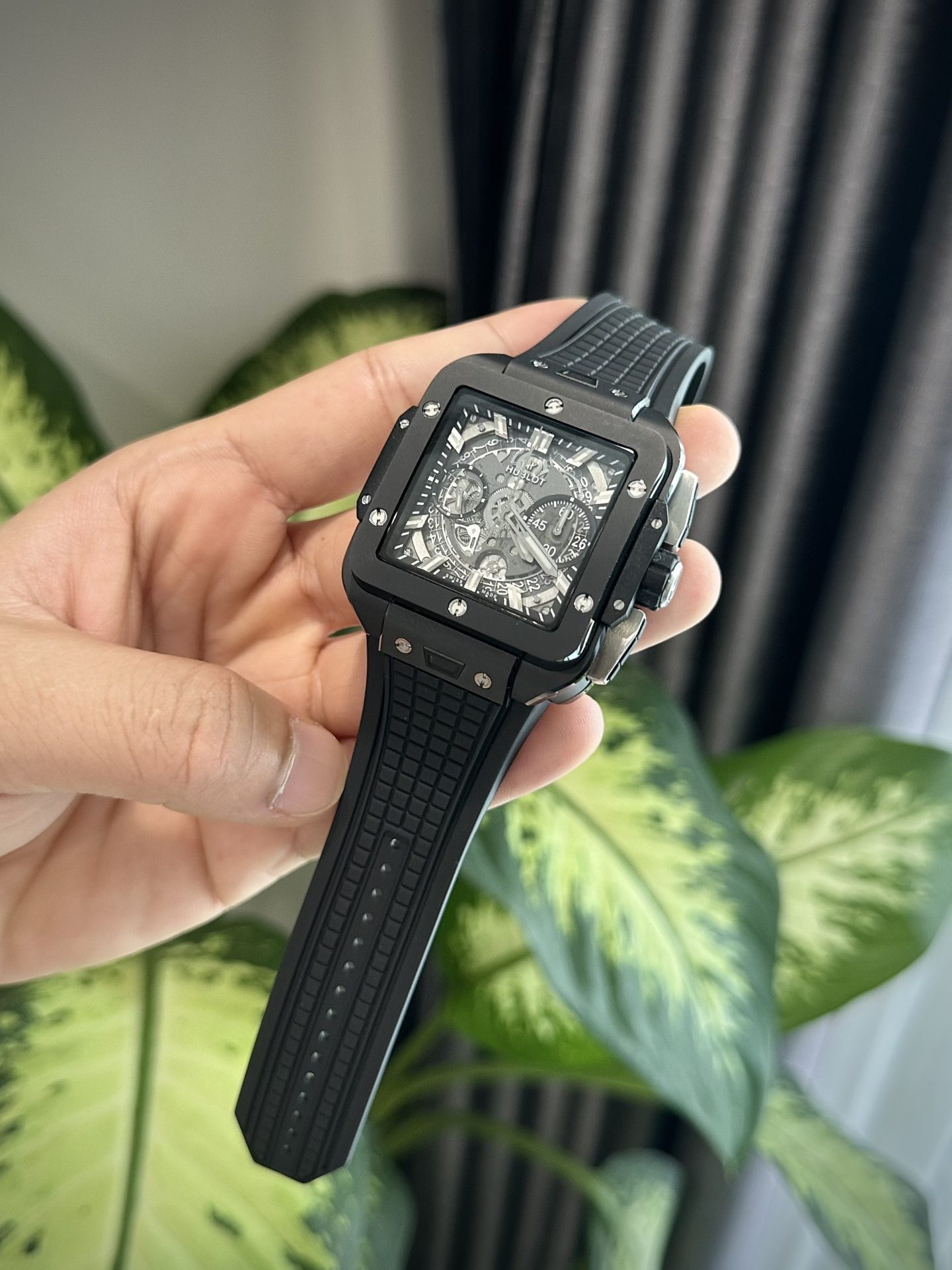Hublot Replica Watch Square Bang Unico Ceramic Black BBF Factory 42mm - Top club