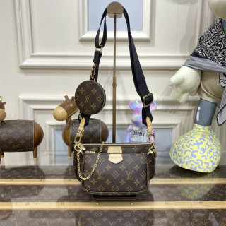 Louis Vuitton Multi Pochette Accessoires Black Strap1:1High-quality replica