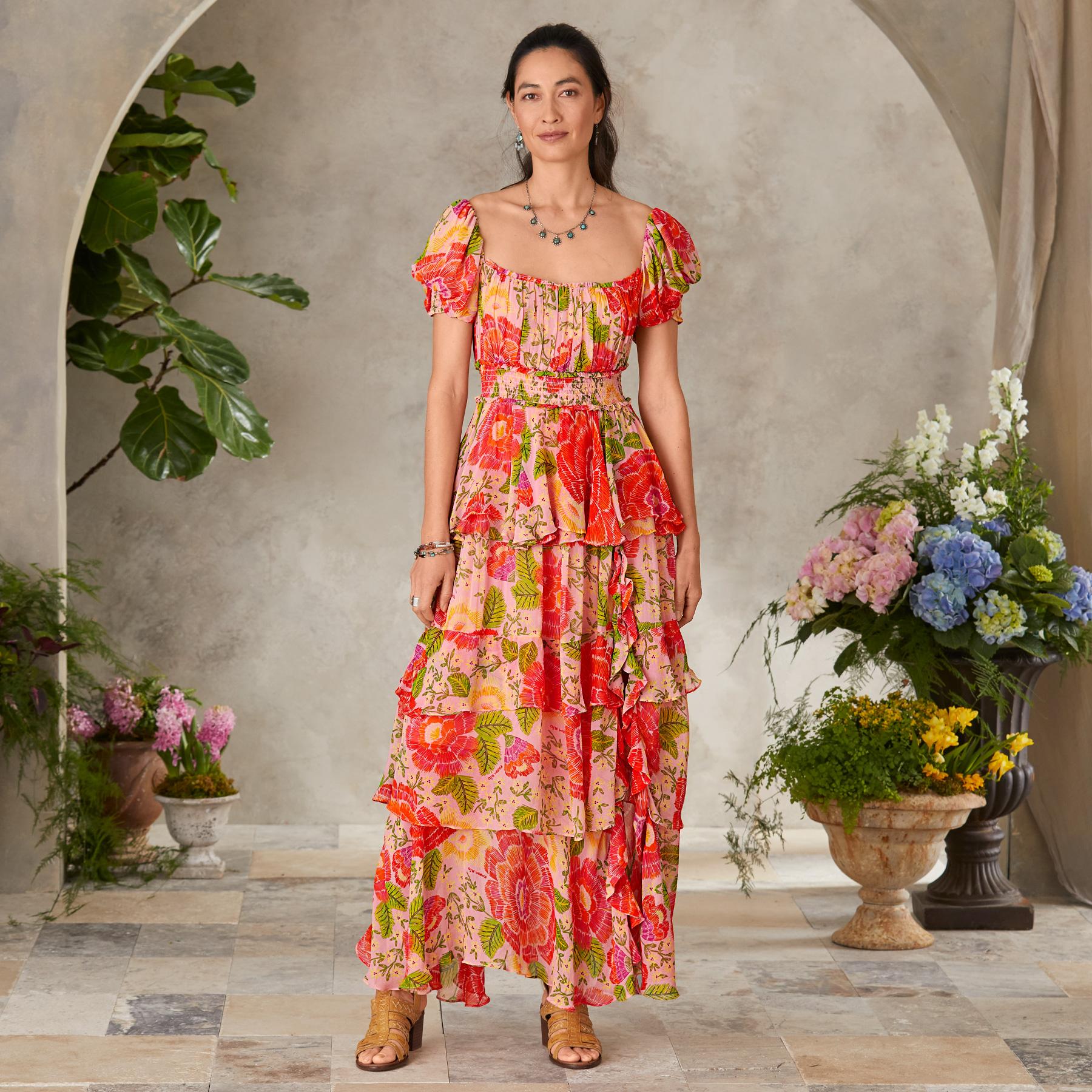 Blooming Floral Maxi Dress - Sundance Clothing