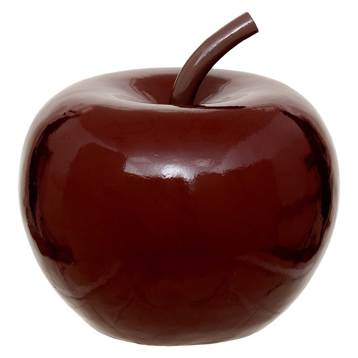 Outdoor apple decoration "Glossy" Resin, Ruby Red, D.26 cm