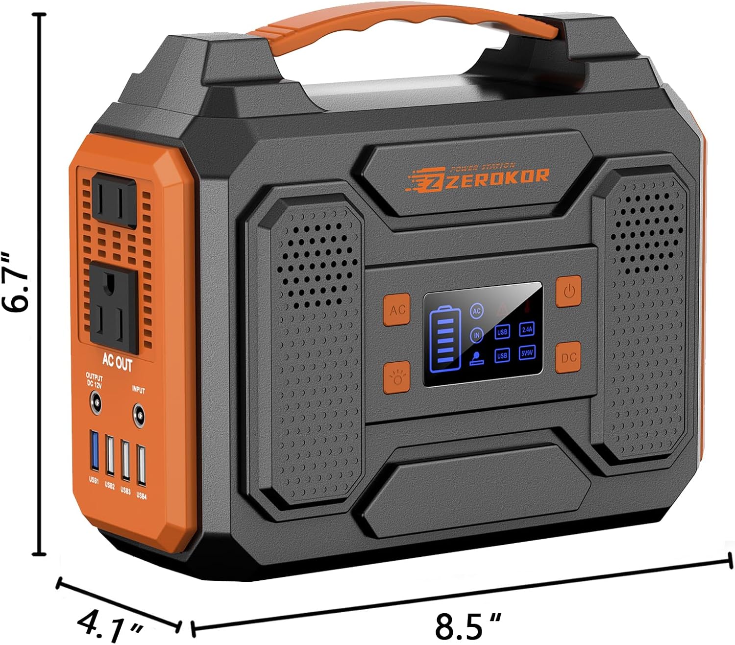 ZeroKor 300W Portable Power Station Bundle With 60W Solar Panel And 120W Power Bank - Image 6 ZeroKor 300W Portable Power Station Bundle With 60W Solar Panel And 120W Power Bank - Image 6