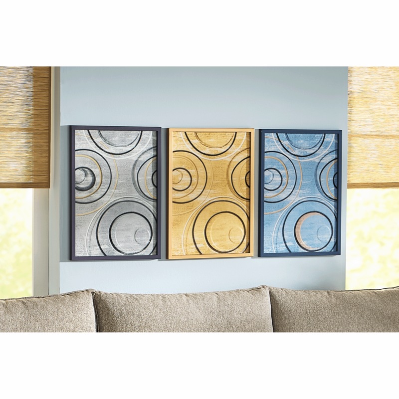 Set of 3 Swirl Wall Art - MIDNIGHT VELVET CATALOG