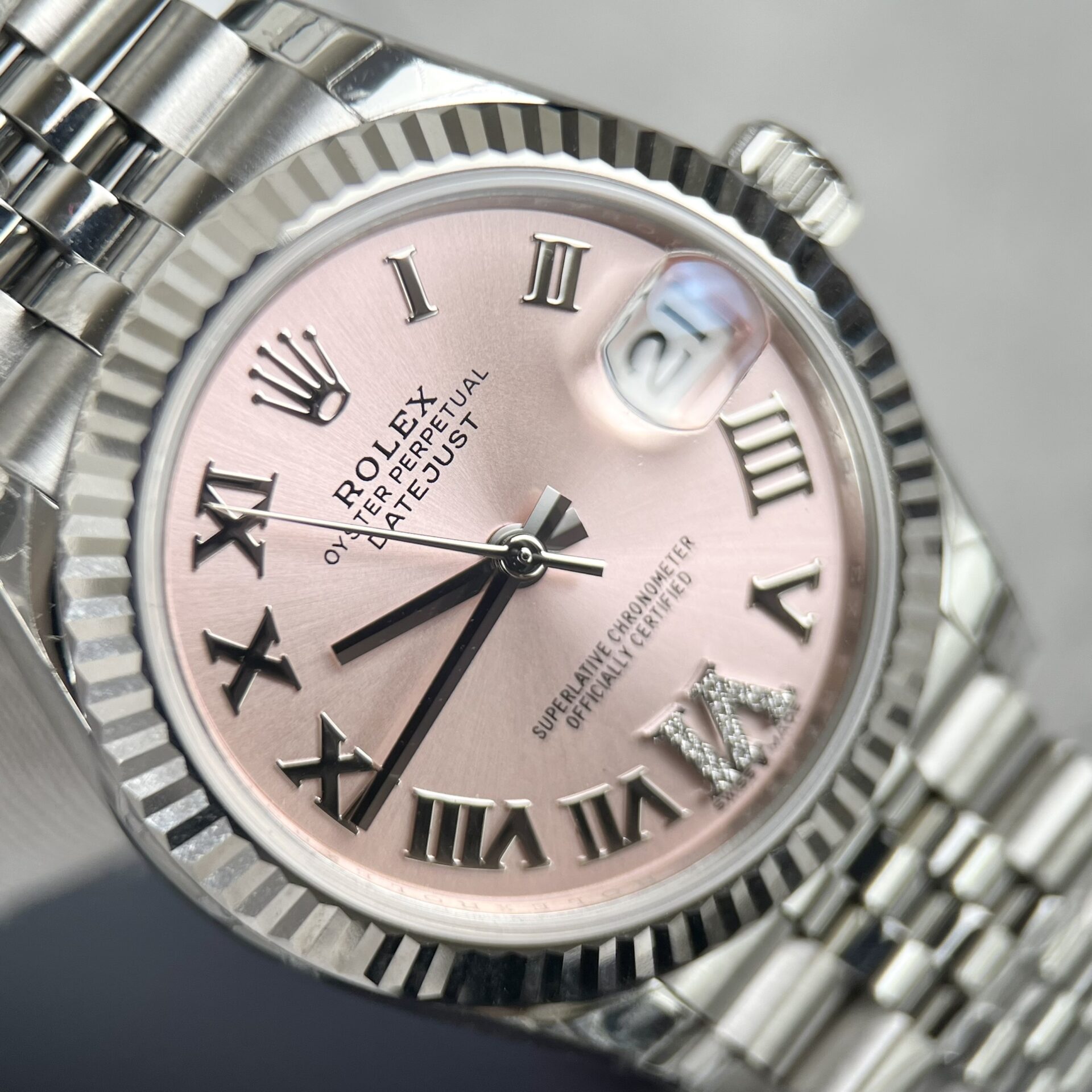 Rolex DateJust Women s Best Replica Watch Pink Dial Jubilee Strap EW 31mm - Elite Watch Atelier