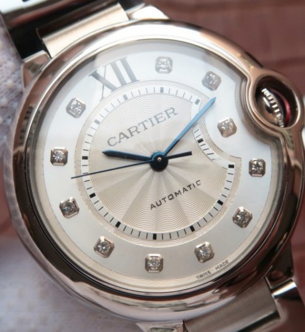 Replica Cartier JF Ballon Bleu 42mm White Textured Dial SS Bracelet MIYOTA9015 - Top club