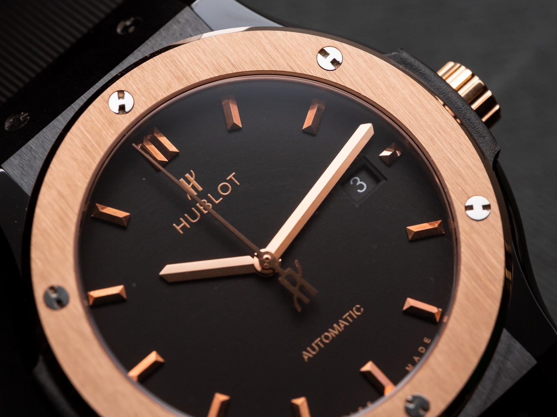 Hublot Replica Watch Ceramic Demi Rose Rubber Strap 42mm - Top club