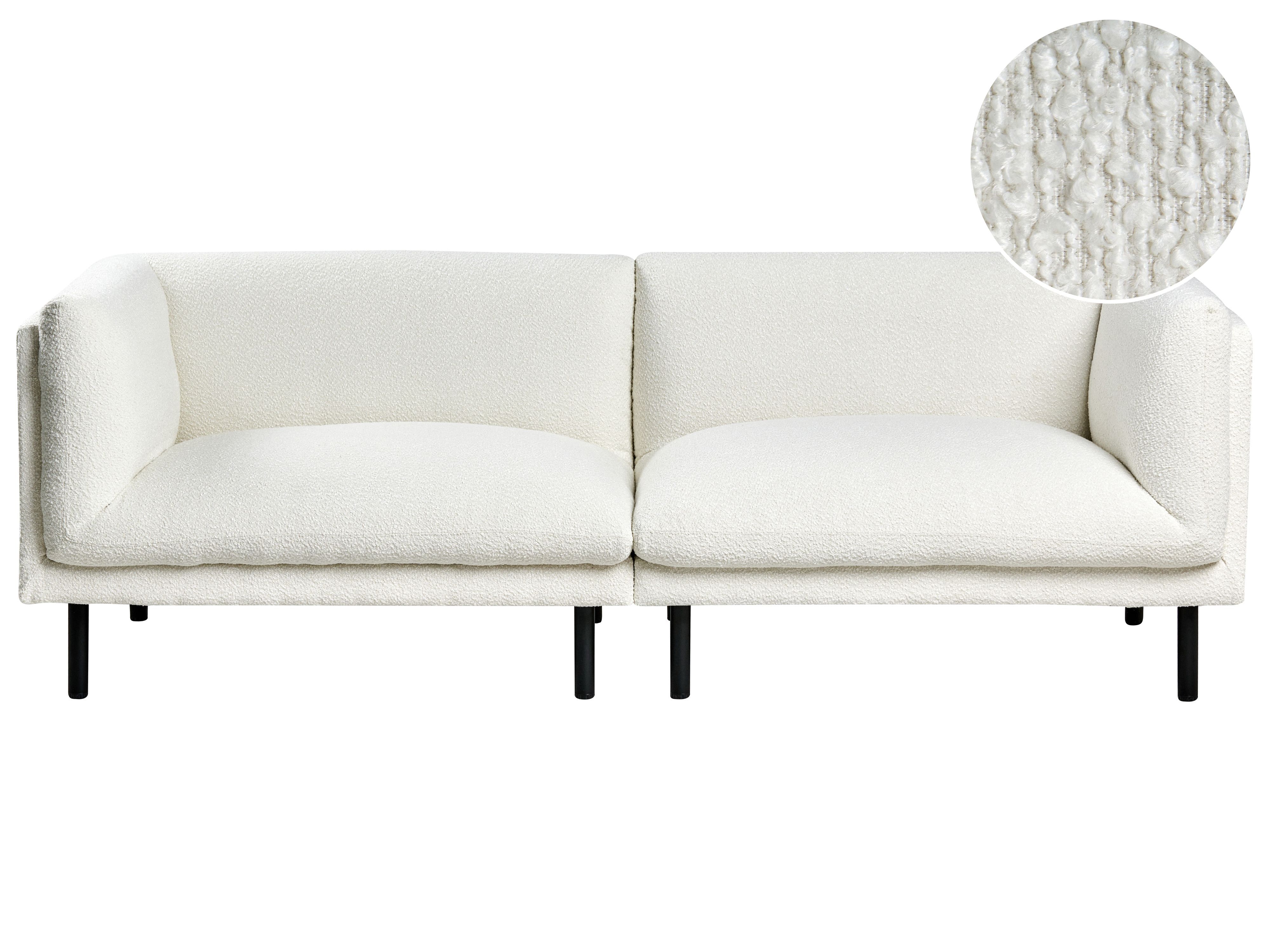 Sofa 3 Seater VORGOD Boucle Off-White