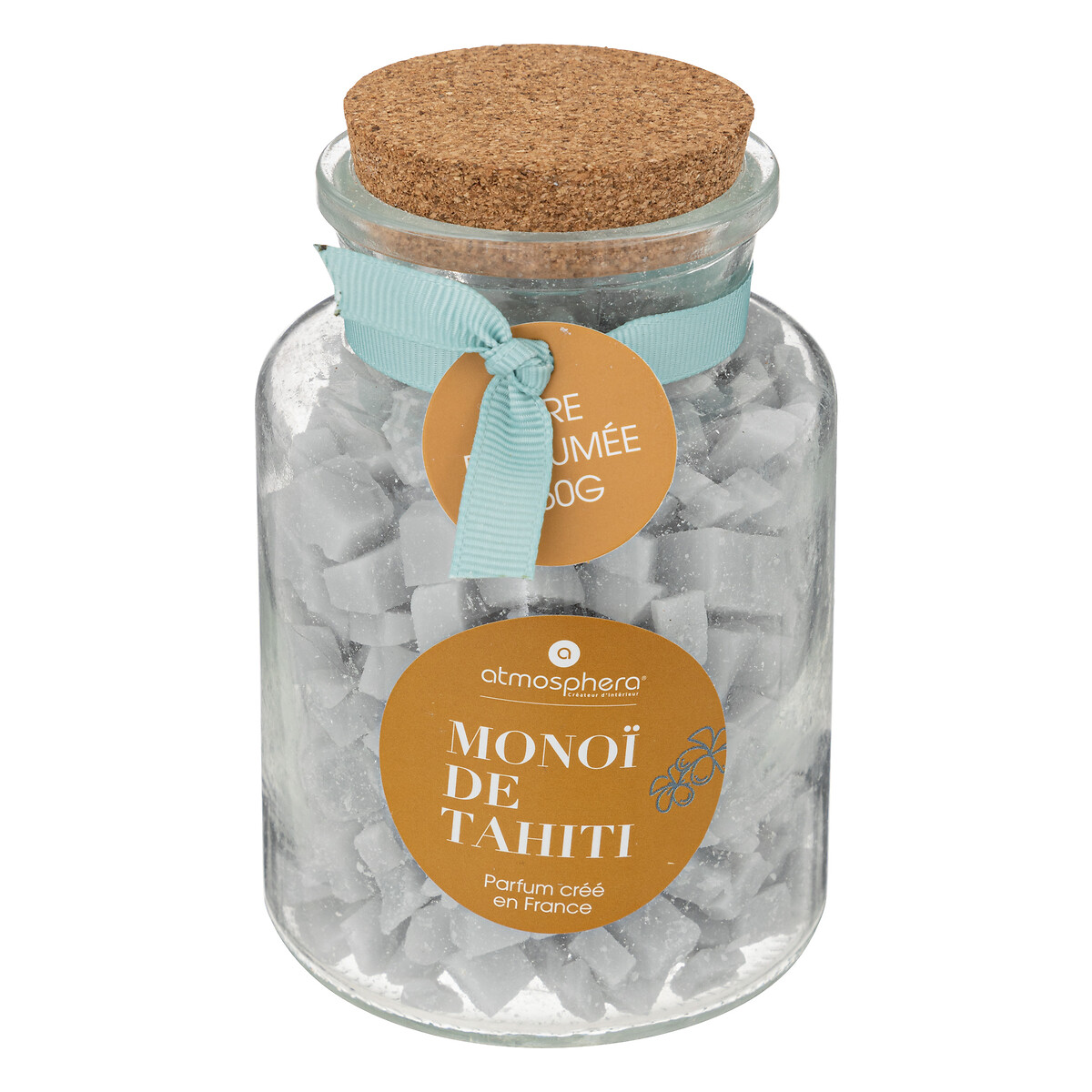 Scented wax "Izor" Glass, monoi de tahit&iacute;, 150g