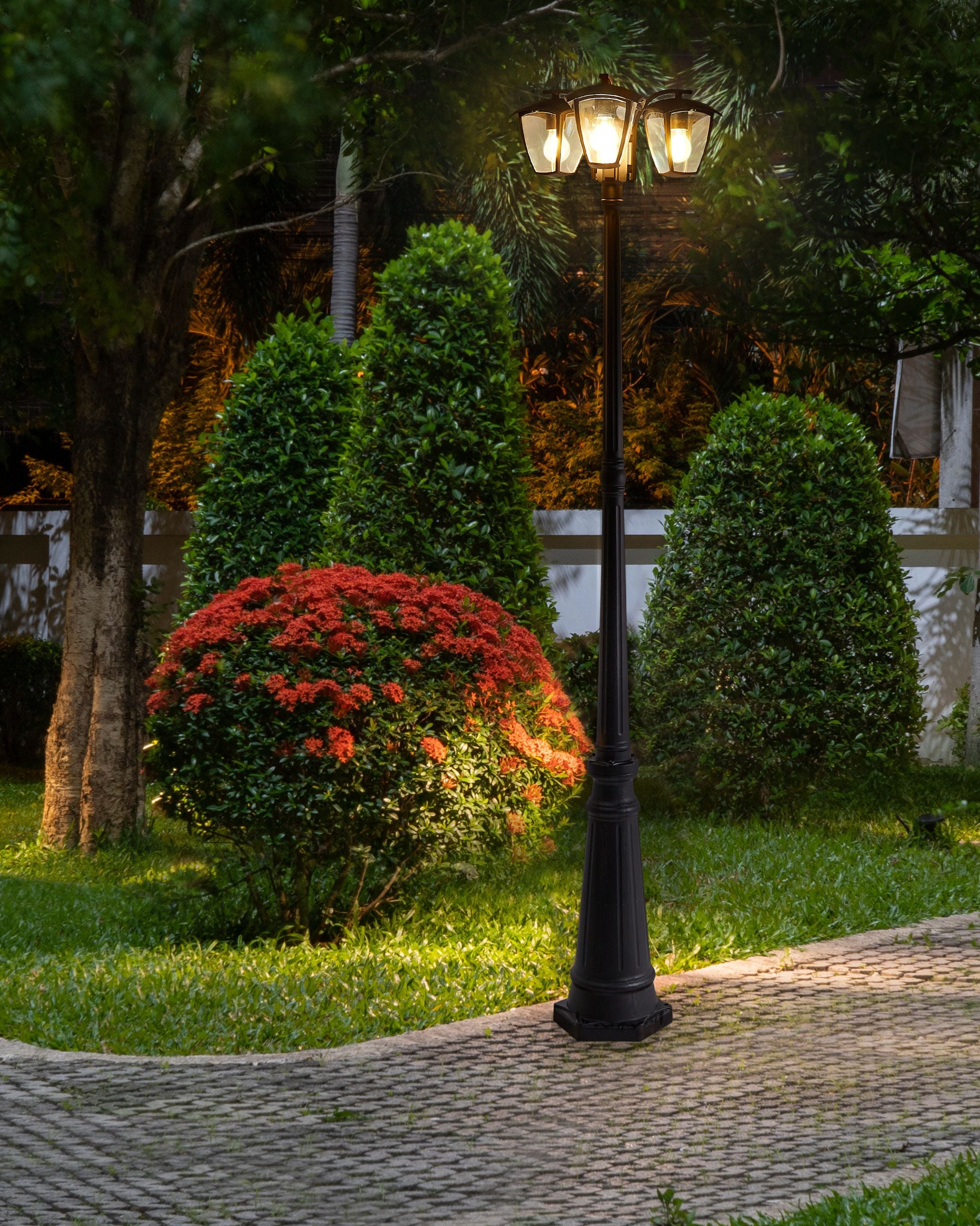 Outdoor Lamp Post LEMRO Black