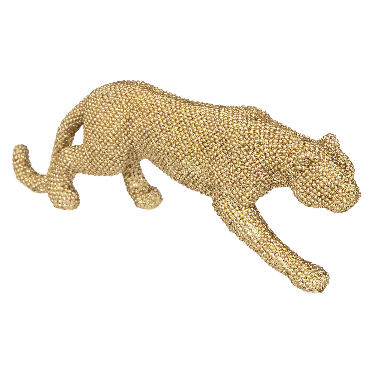 Panther statue "Artifice" Gilt, H.10 cm