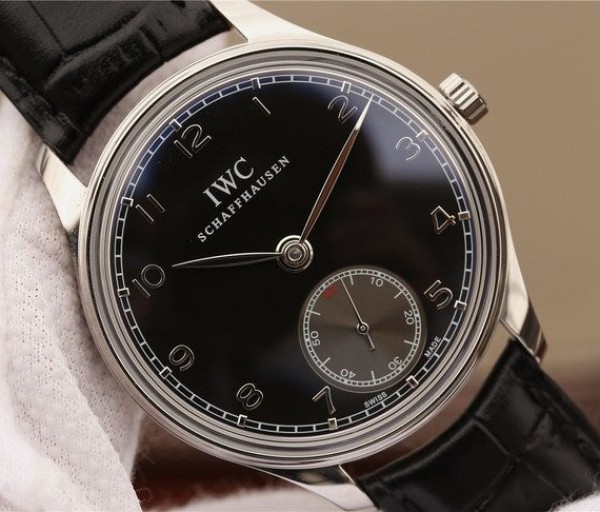 Replica IWC ZF Portuguese IW545407 Black Dial Leather Strap A6498 - Top club