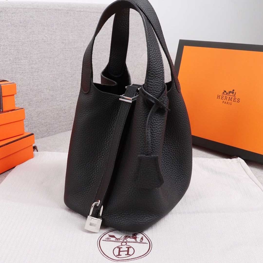 Replica Hermes Aaa-Picotin Lock 22Cm 18Cm Bag Black/Green/Brown