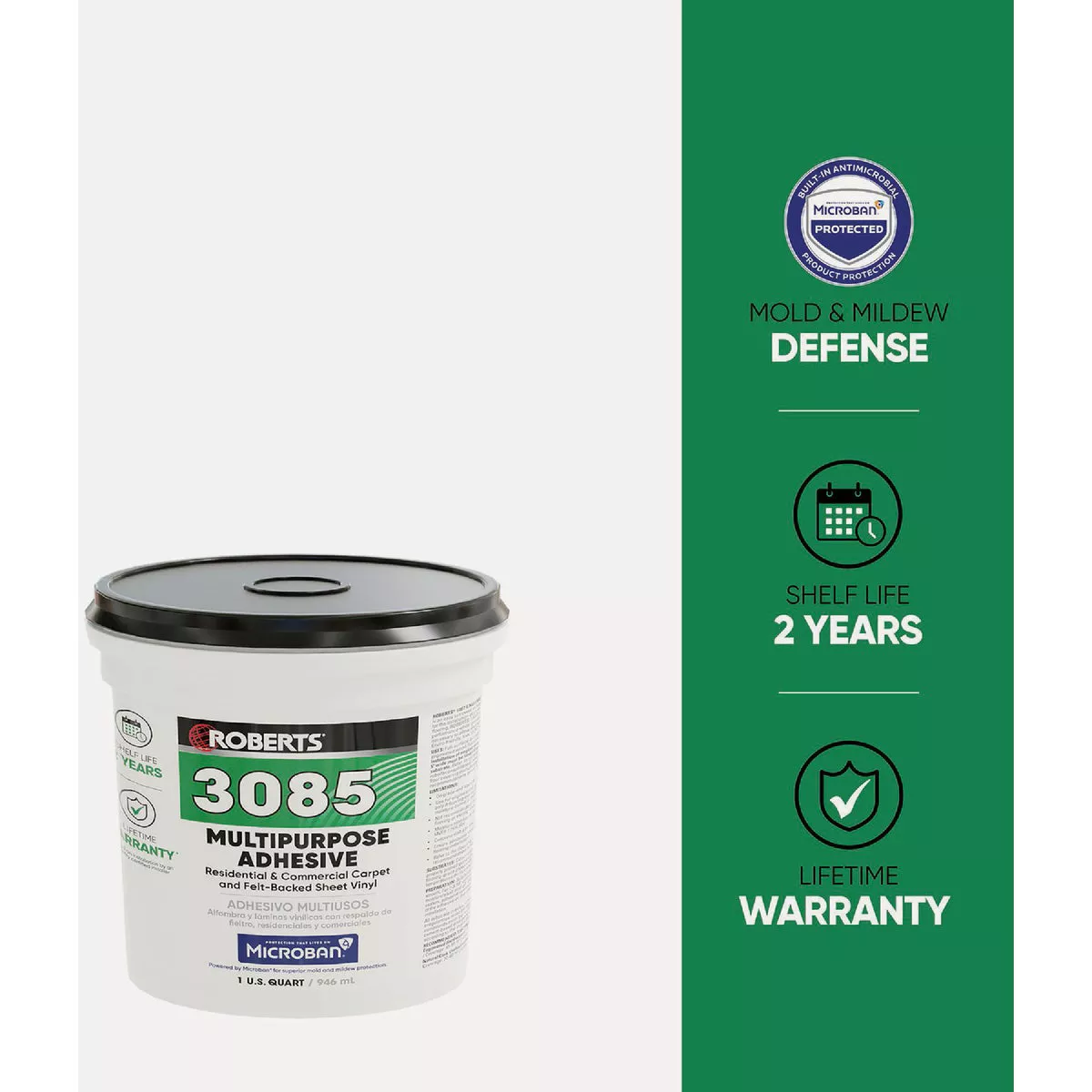 Roberts 3085 Multi-Purpose Adhesive, 1 Qt.