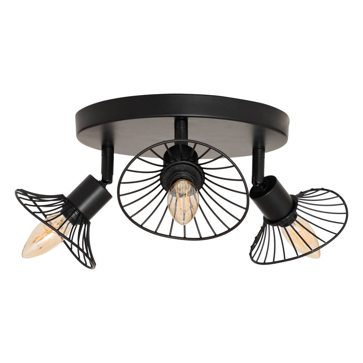 Ceiling Light "Adelia" Black, 25x16 cm
