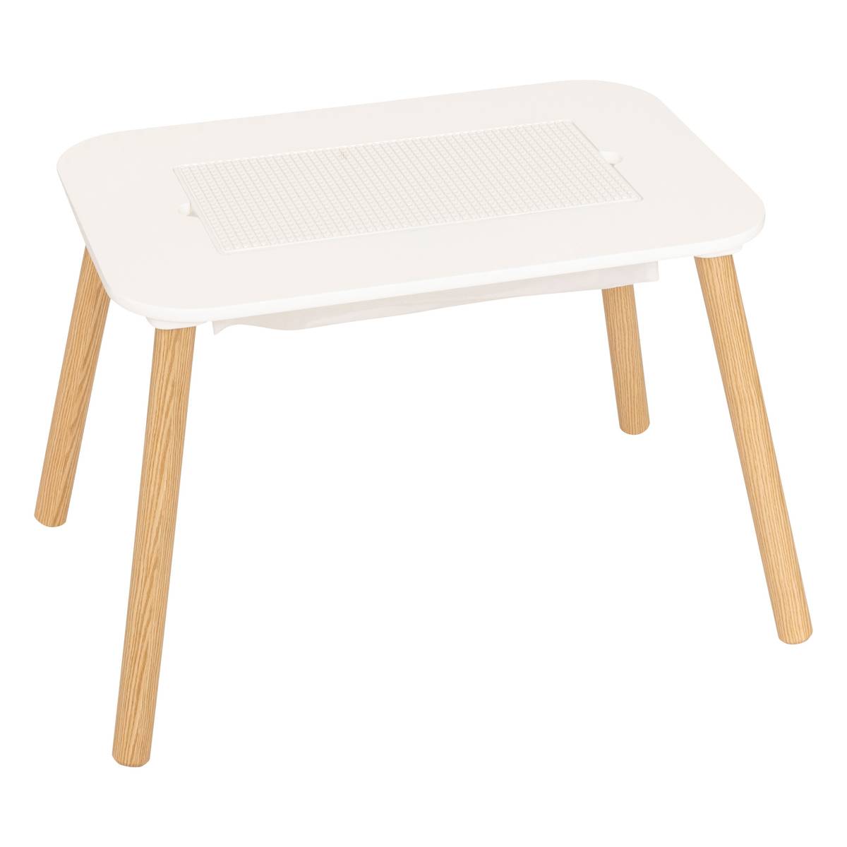 Children's Play Table "Buldy" White, 68.5x43 cm