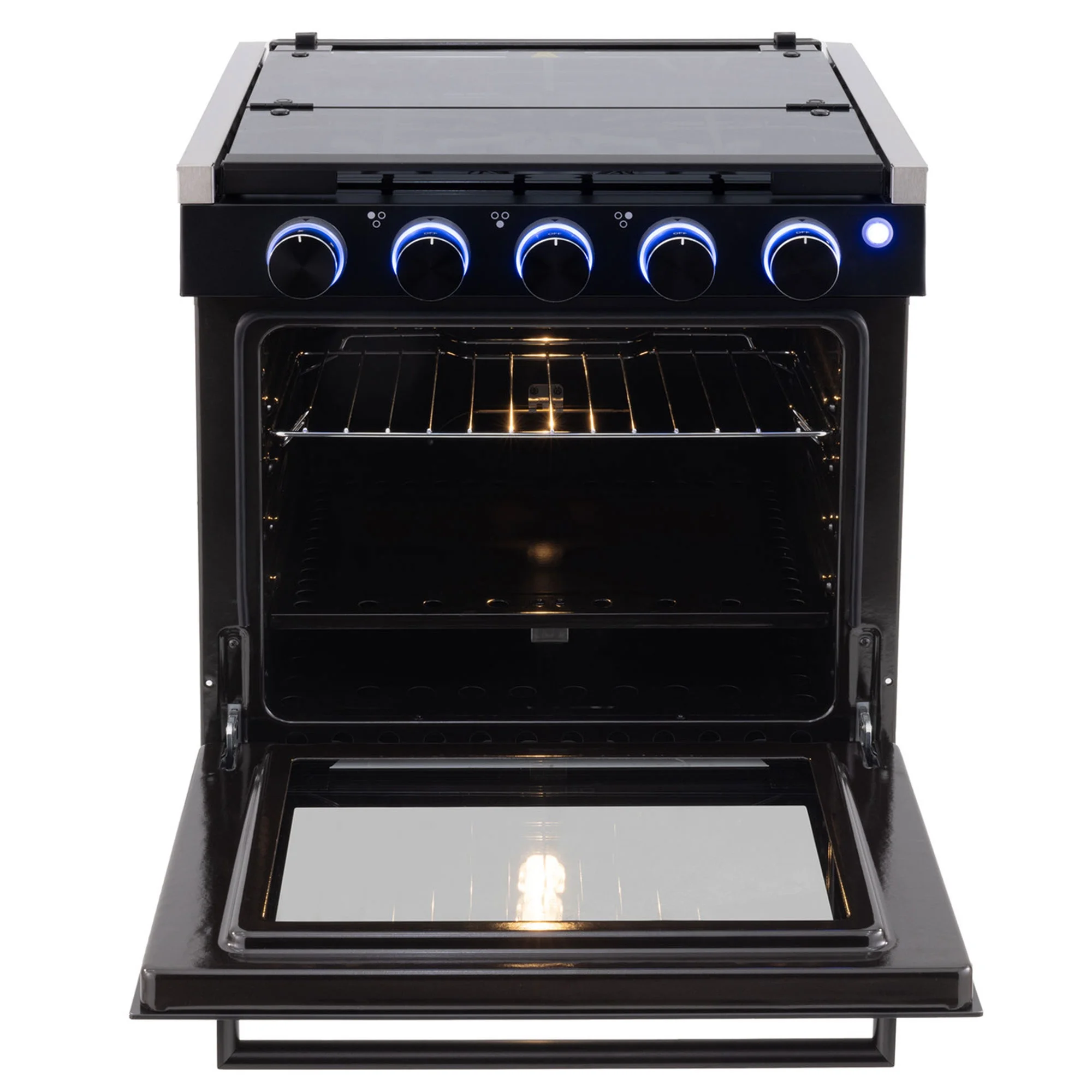 RecPro 21 Inch 3 Burner Propane RV Stove Gas Range without Hood, Black - Image 8