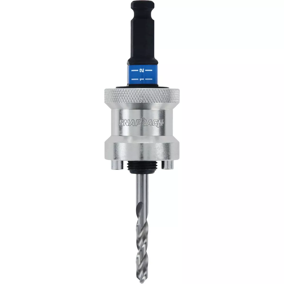 Lenox SNAP-BACK 1/2 In. Hex Shank Quick Change Hole Saw Mandrel Fits 1-1/4 In. to 6 In. Hole Saws