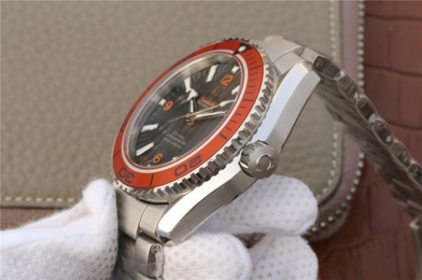Replica Omega Planet Ocean Professional Orange Bezel 45mm OMF SS Bracelet A8500 - Top club