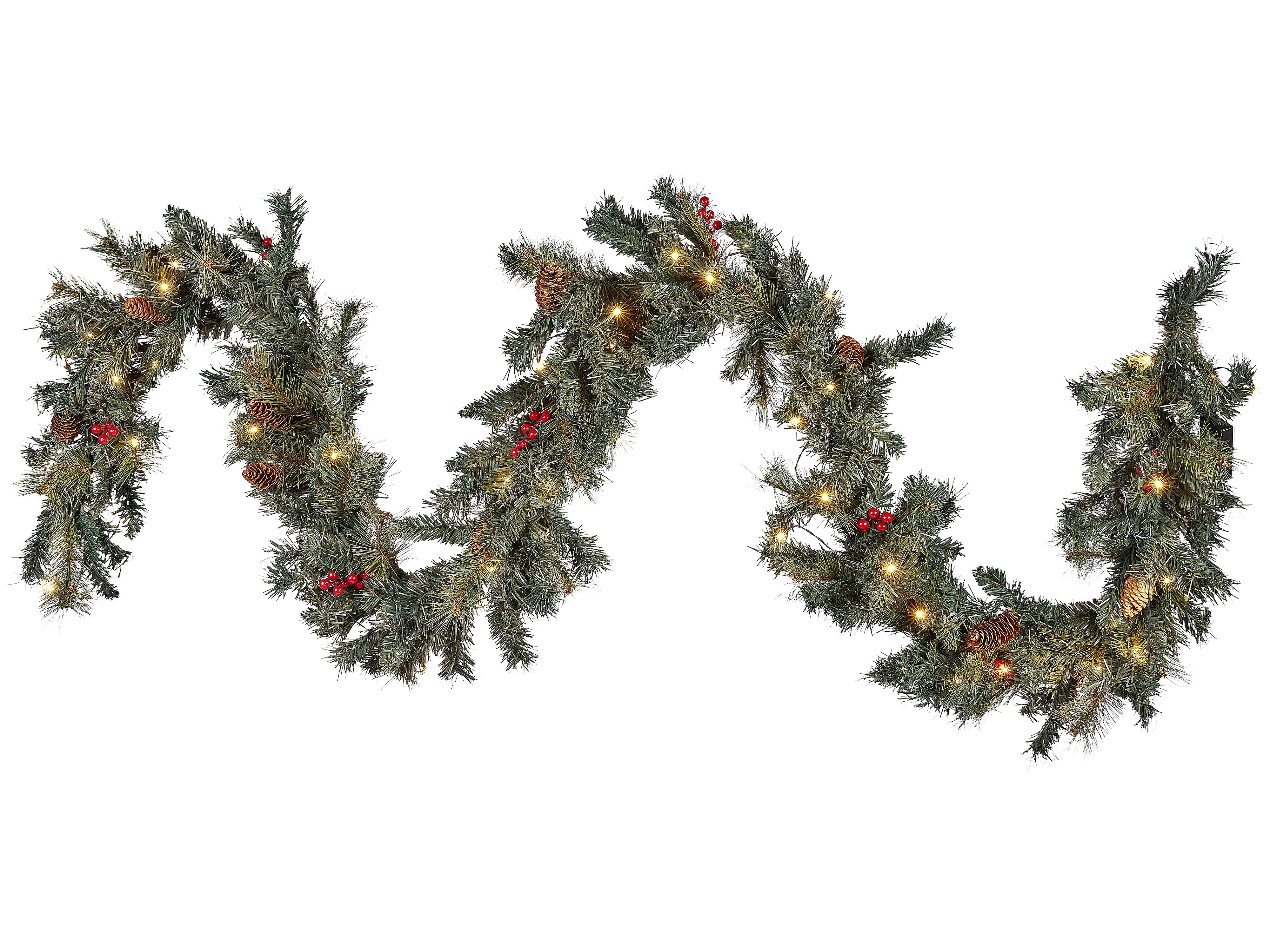 Christmas Garland LED TENALA 270 cm Green