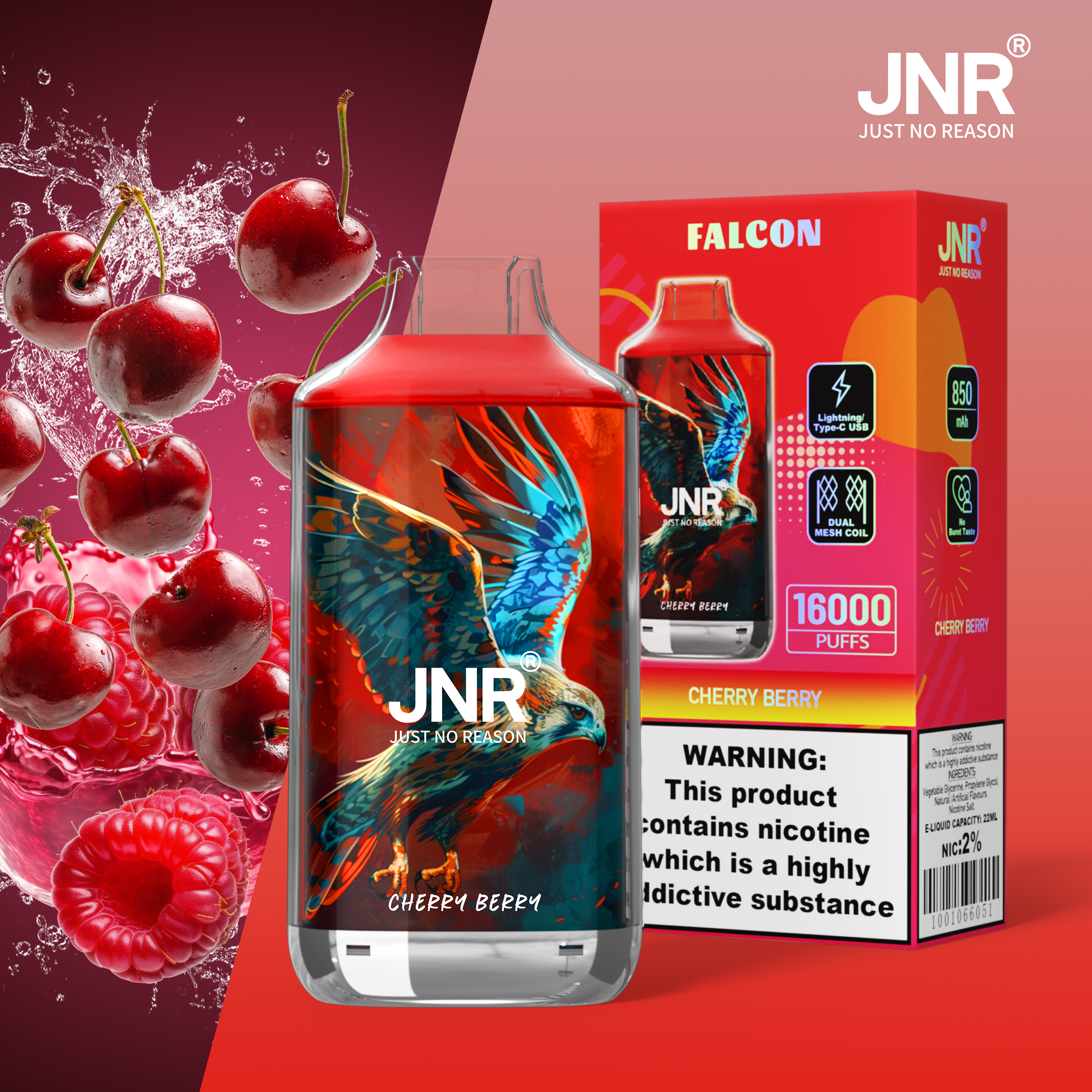 JNR Falcon 16000 Puffs