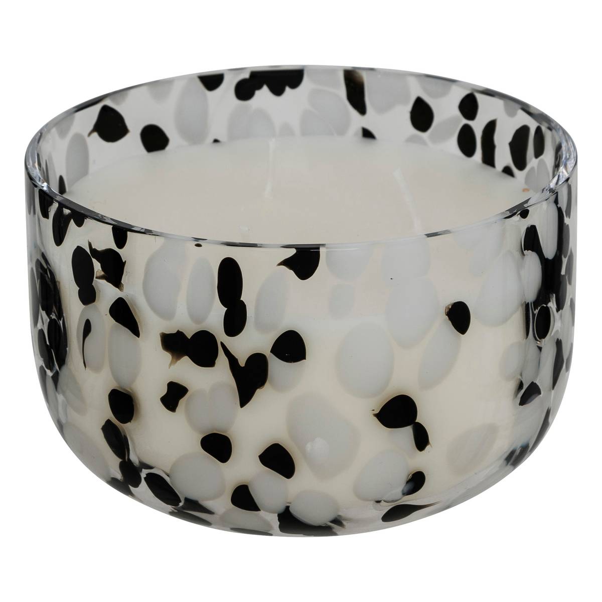 Mancha" scented candle Amber, Black & White, 540g