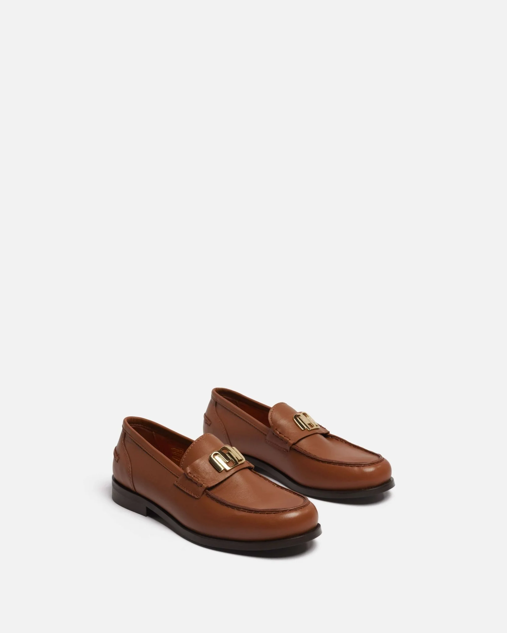 MOCASSINS TAMIRA - En cuir cognac