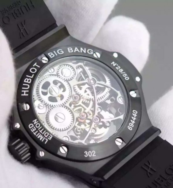 Replica Hublot Big Bang Ceramic Bezel Skeleton Tourbillon - Top club