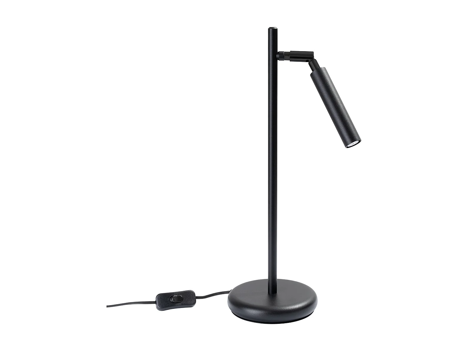 Lampe De Bureau Pastelo Moderne En Acier - 1 Sources Lumineuses - L.14 X H.43 Cm - Noir