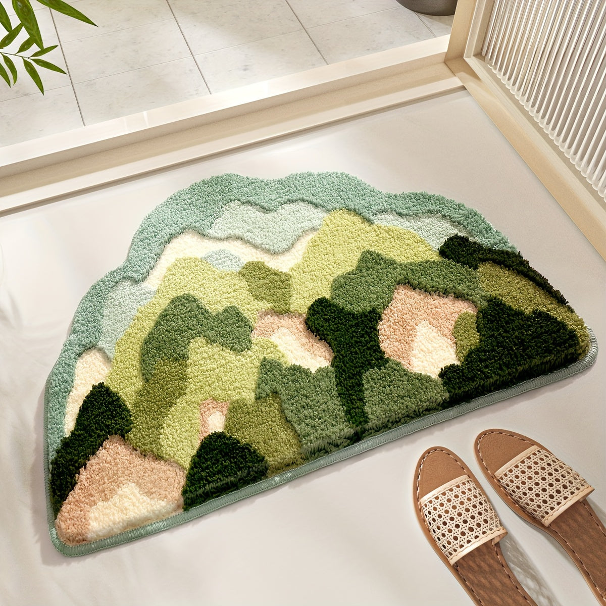 FloraCush - Extra Absorberende Bloemenbadmat - Luxe Badmat met Elegant Design