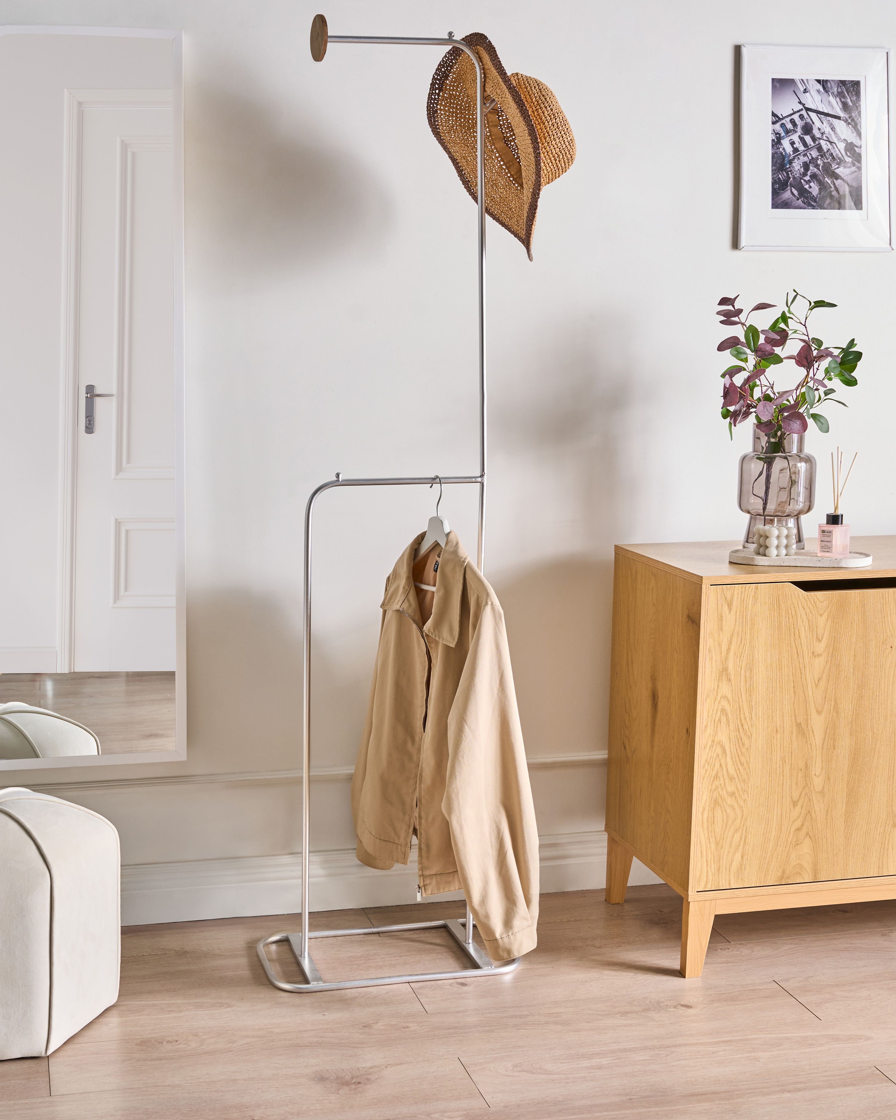 Coat Stand EUREKA Silver