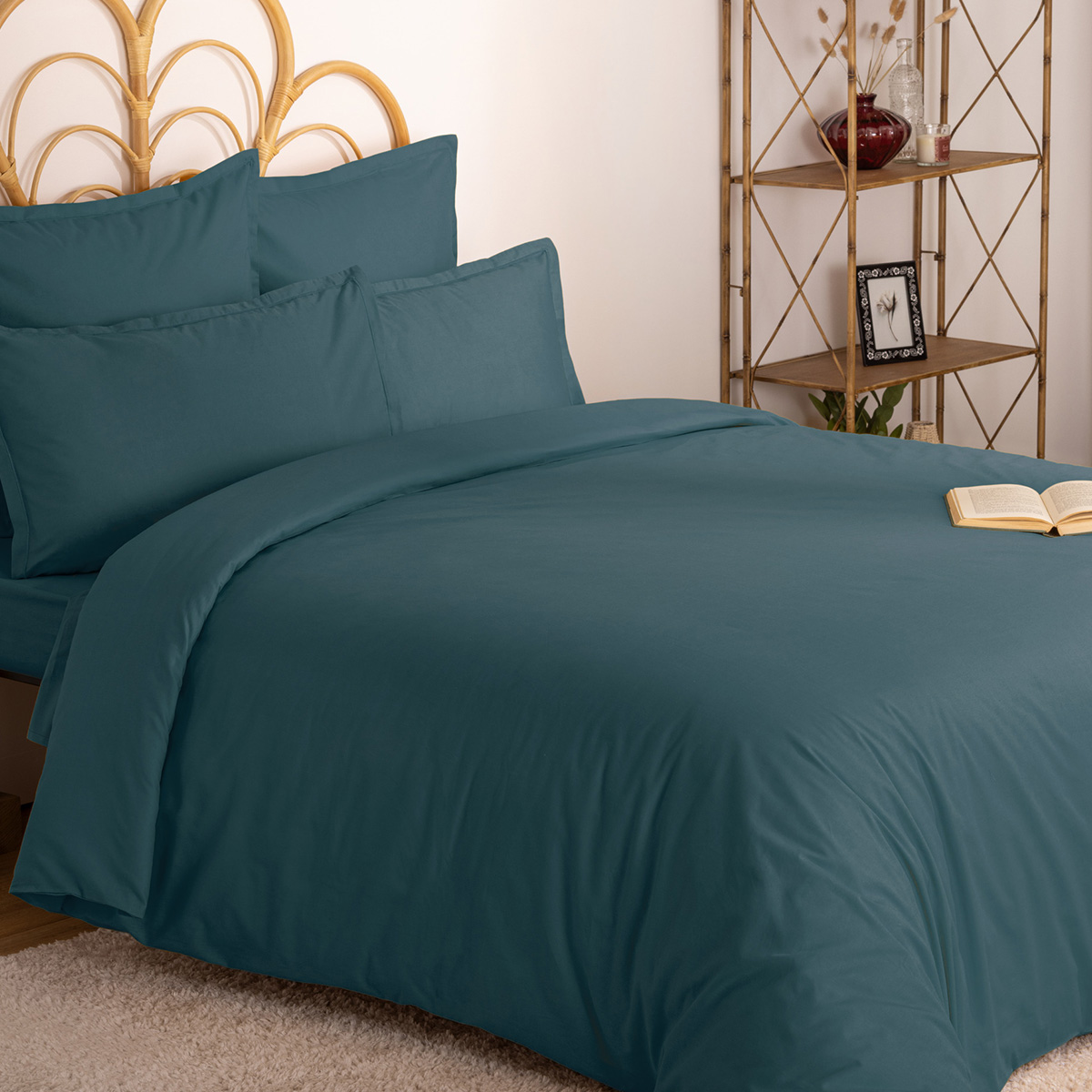 Duvet cover, cotton Storm blue, 140x200 cm