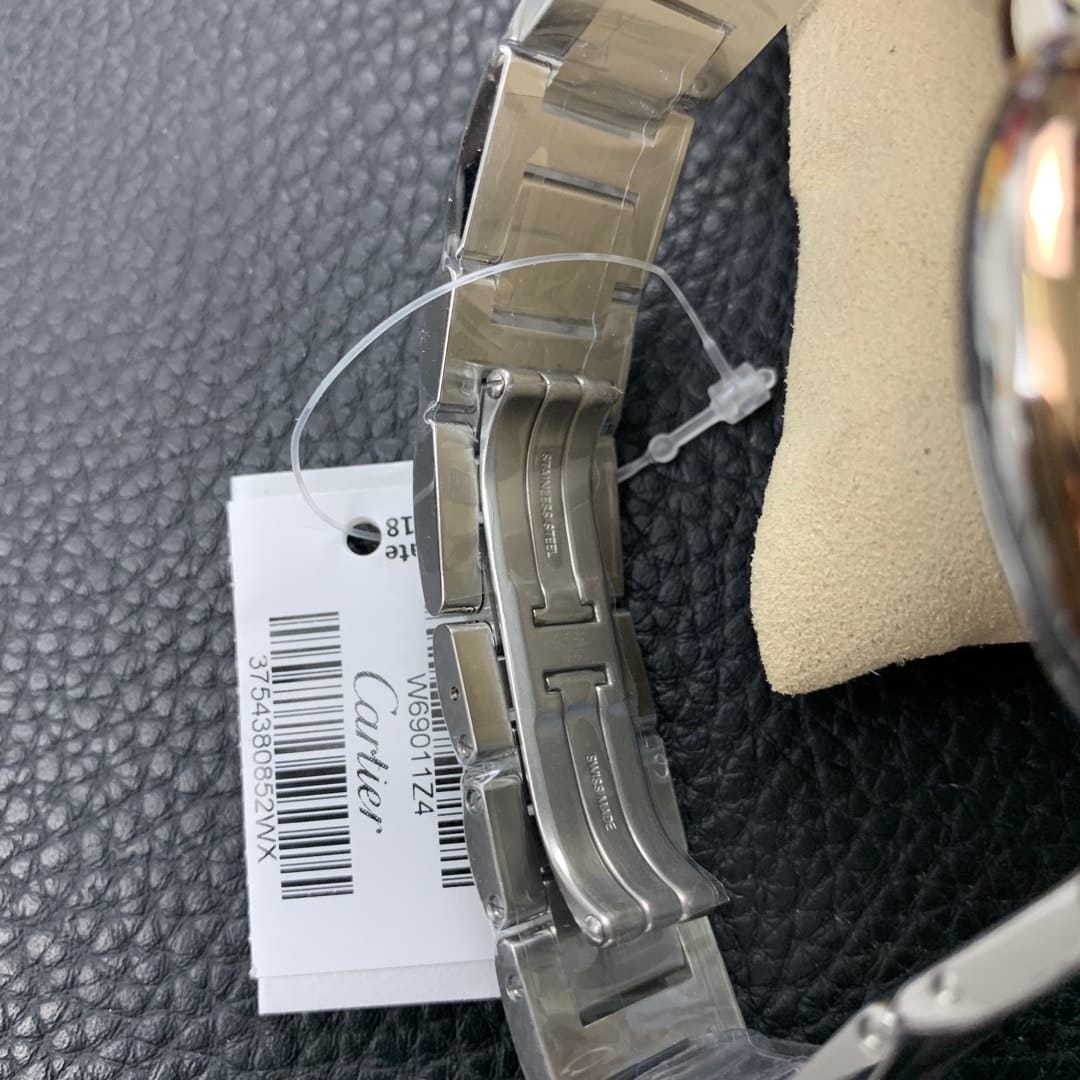 Fake Cartier Watch Ballon Bleu de Cartier Stainless Steel/Rose Gold 36mm Silver Dial W2BB0033 mechanical movement 3KF(1:1 replica) - Top club