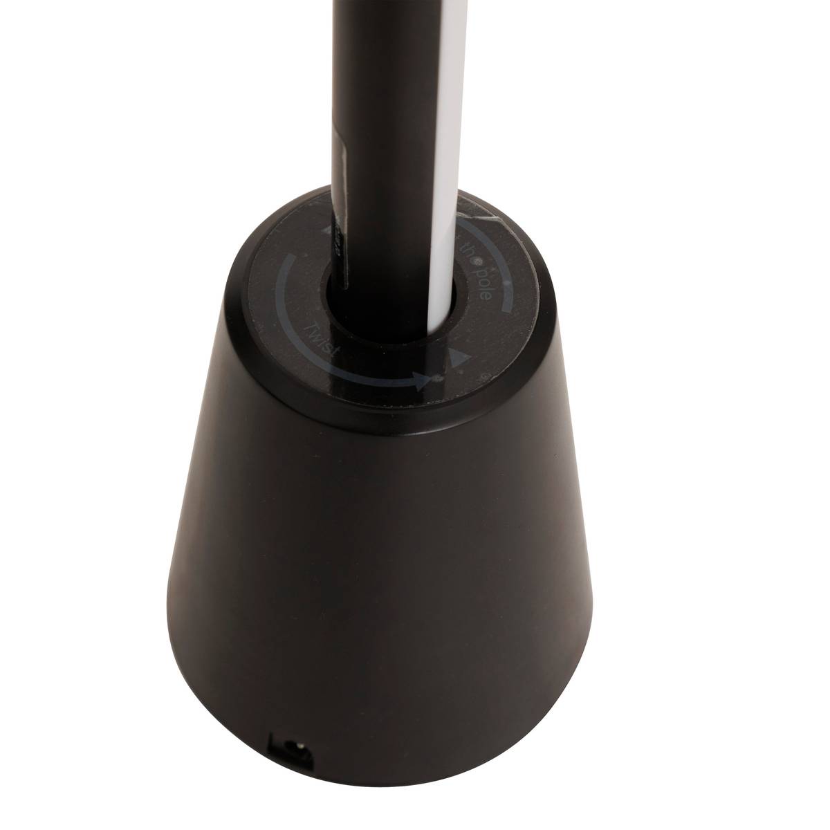 Neon Tube Sector "Oge" Black, H.135.5 cm