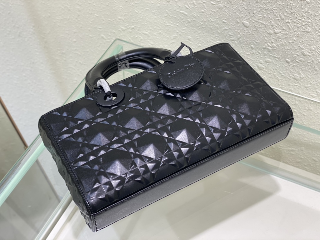 Medium Lady D-joy Bag White/Grey/Beige/Black For Women 10in/26cm M0540ONGE_M0301:1High-quality replica