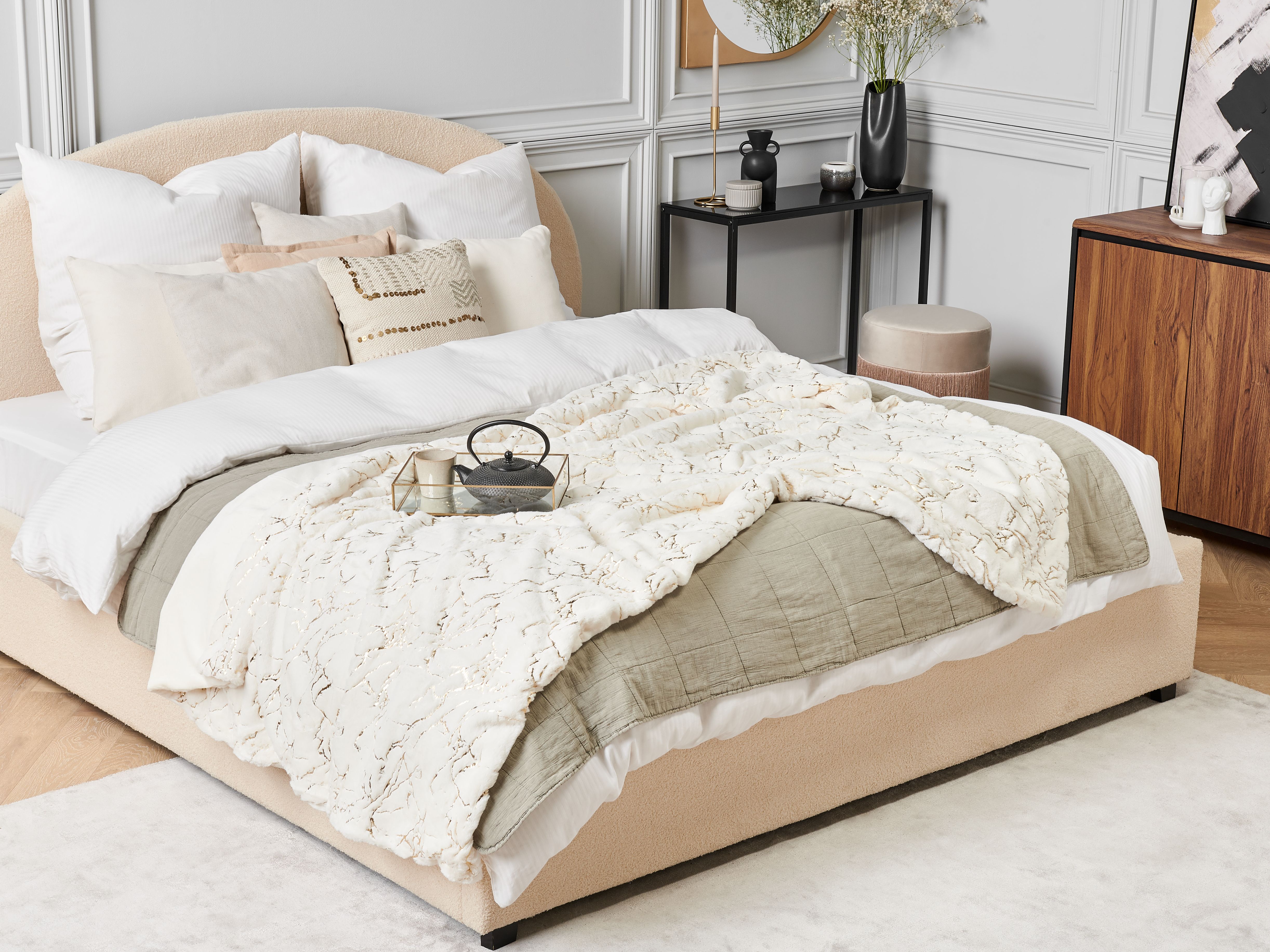 Blanket GODAVARI 130 x 180 cm Off-White