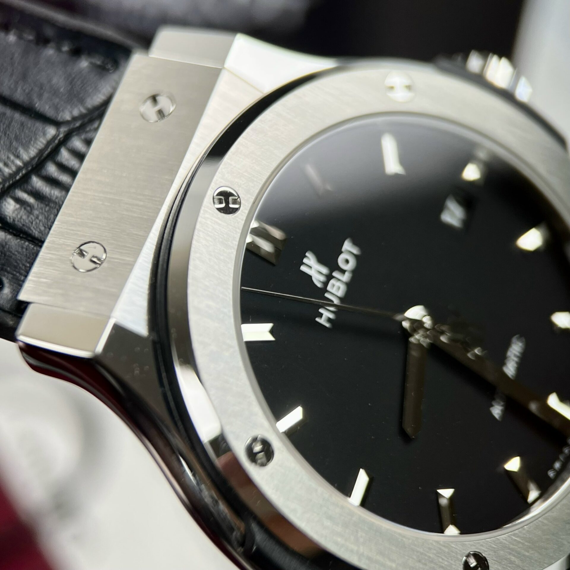 Hublot Replica Watch Classic Fusion Titanium Black Dial JJF Factory 42mm - Top club