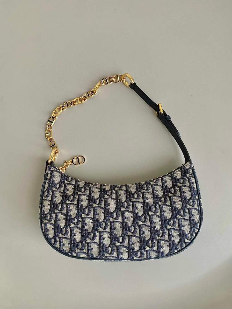 Dior Oblique CD Lounge Bag In Chain