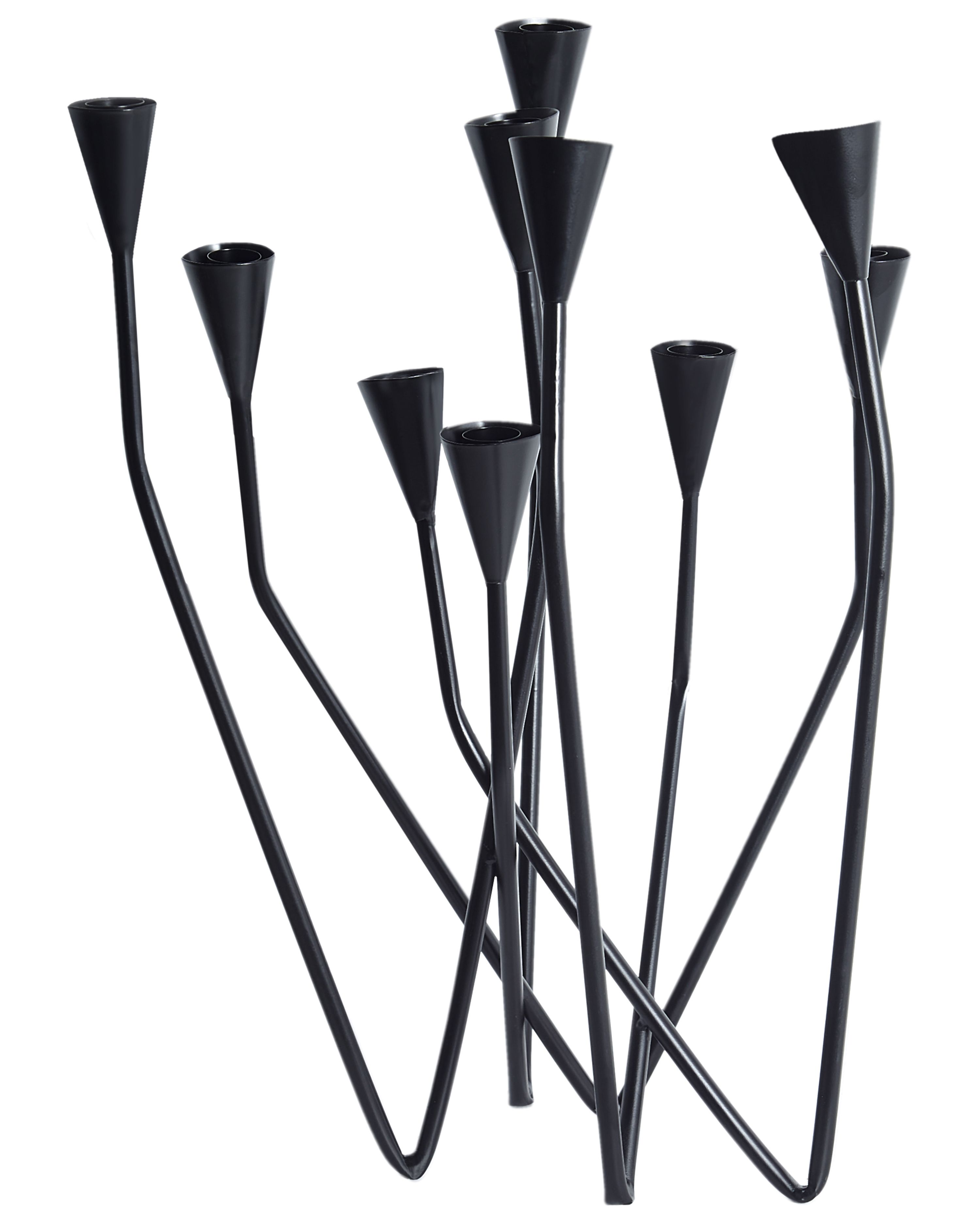 Candle Holder MATOSINHOS Metal 54 cm Black