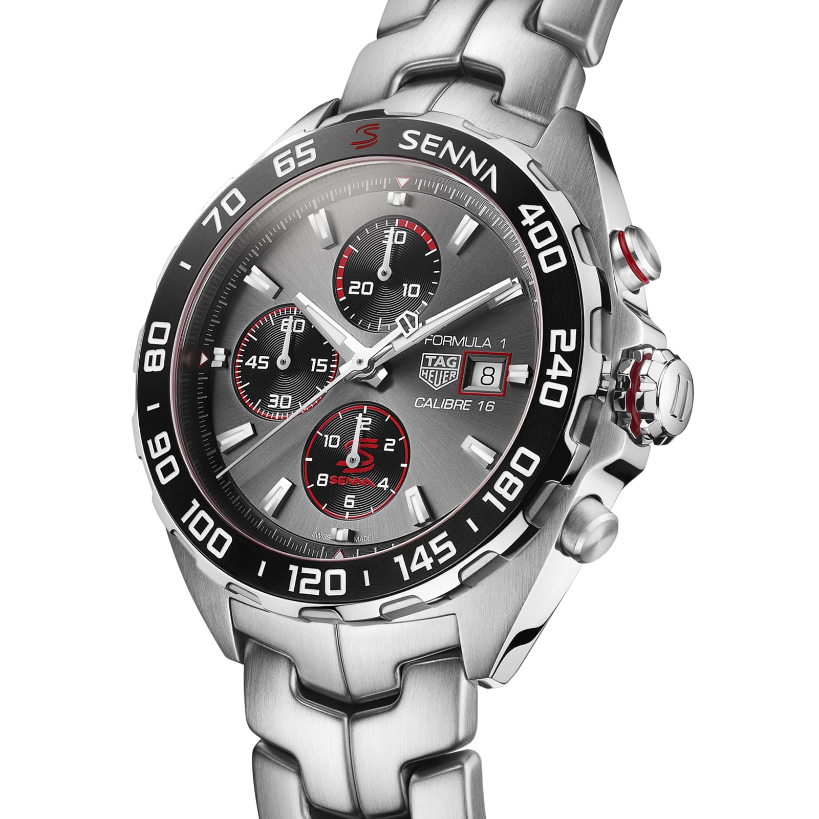 TAG Heuer Replica Watch Formula 1 Senna Automatic 44 mm Steel(1:1 replica) - Elite Watch Atelier