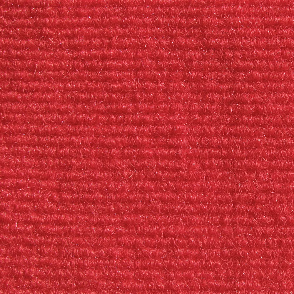 House Home & More Red Pile 6' x 10' Indoor/Outdoor Ribbed Carpet Roll for Boat, Basement, or Garage