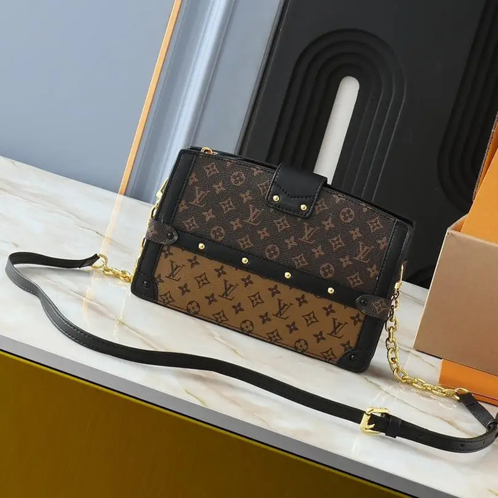 Louis Vuitton LV Trunk Clutch Box Bag Clutch Shoulder Crossbody Bag1:1High-quality replica