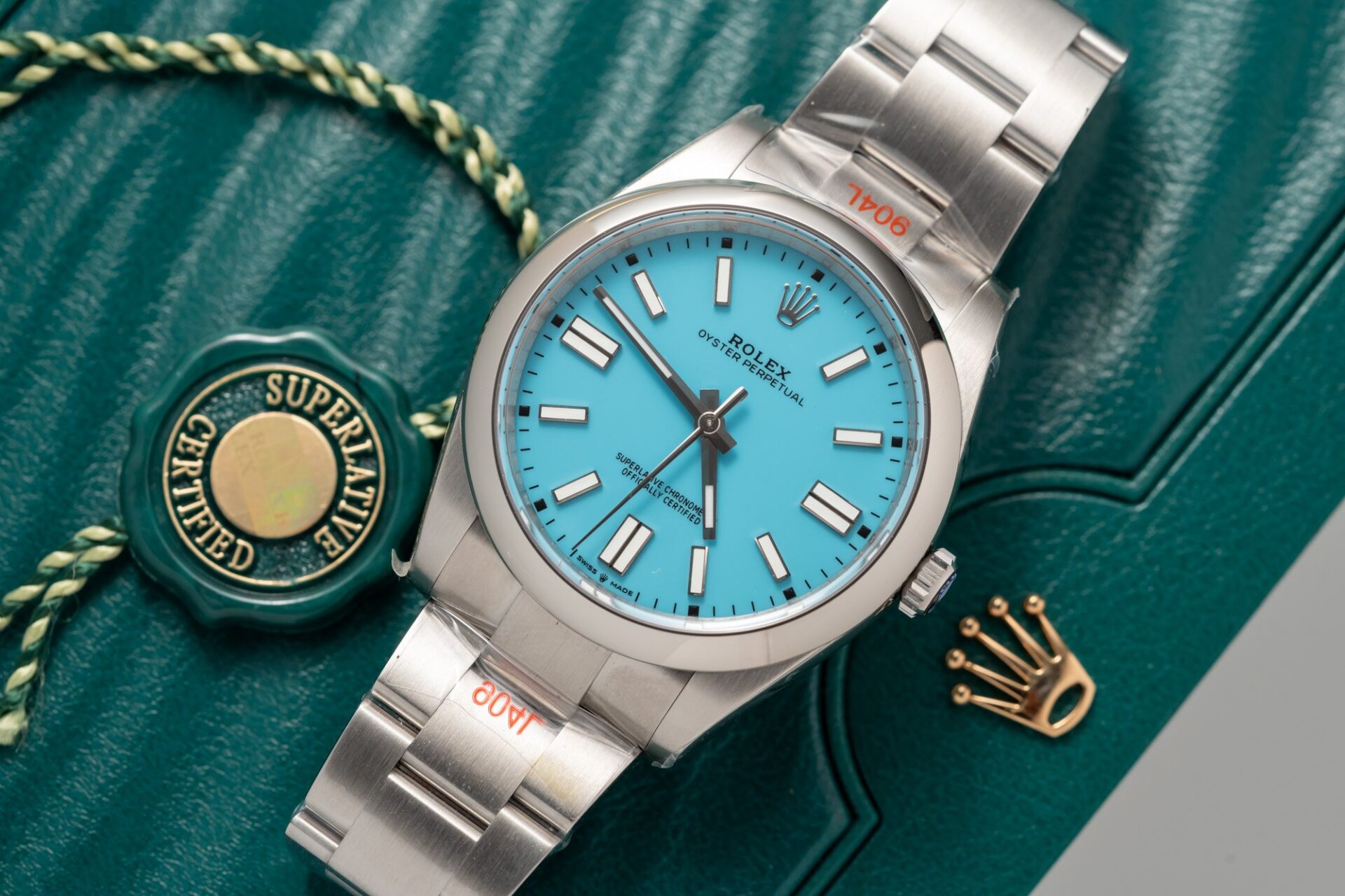 Rolex Replica 11 Watch Oyster Perpetual Ice Blue Dial King Factory 41mm - Top club