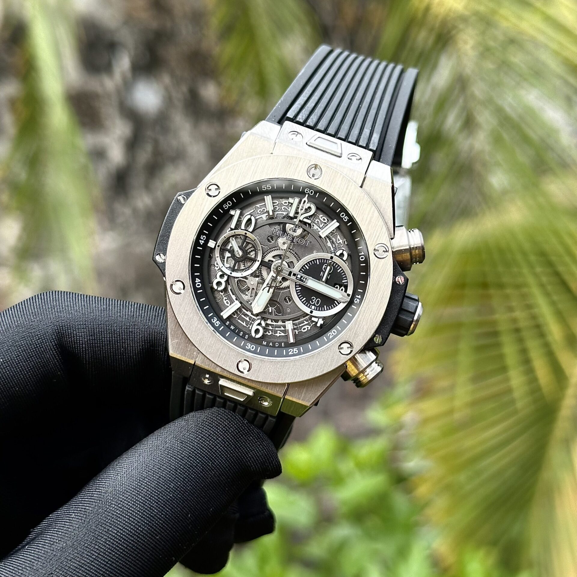 Hublot Replica Watches Big Bang Unico Titanium Black Rubber Strap 44mm - Top club
