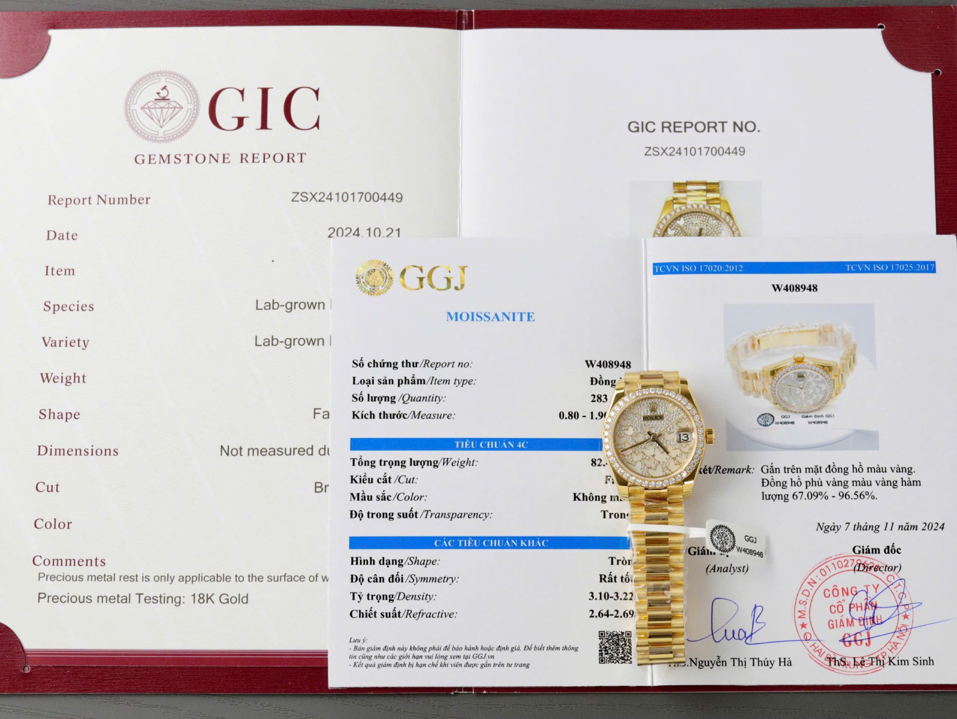 Rolex DateJust Butterfly Dial Custom Gold Wrapped 18K + Diamonds Moissanite 31mm - Elite Watch Atelier