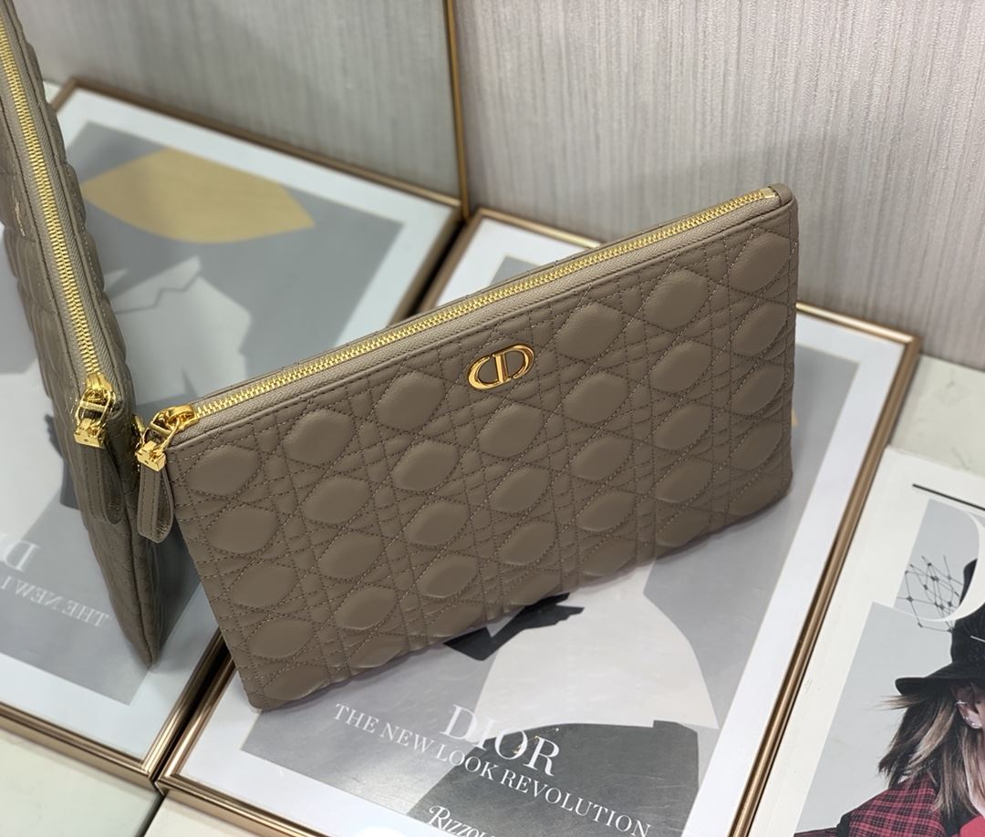 Lagre Dior Caro Daily Pouch Pink/Black/Blue/Brown For Women‎ 12in/30cm CD S5086UWHC_M81P1:1High-quality replica